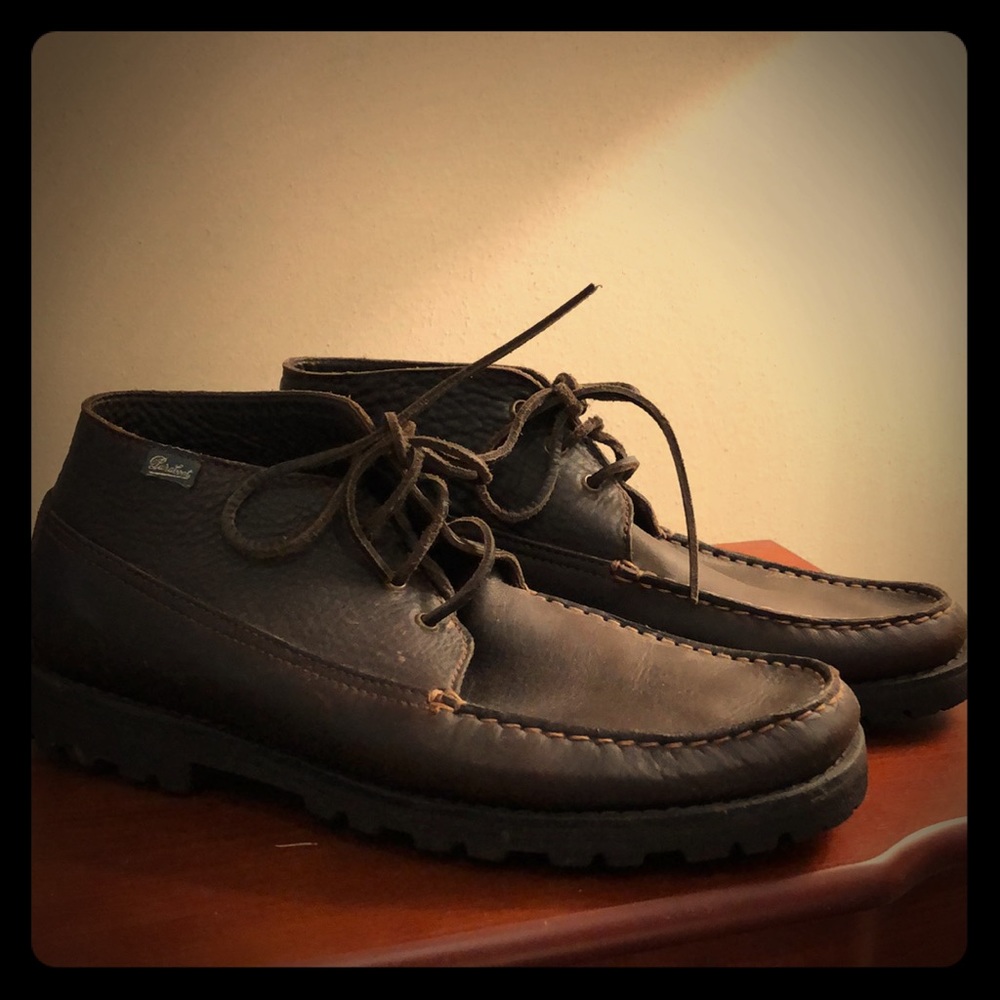Leather boots